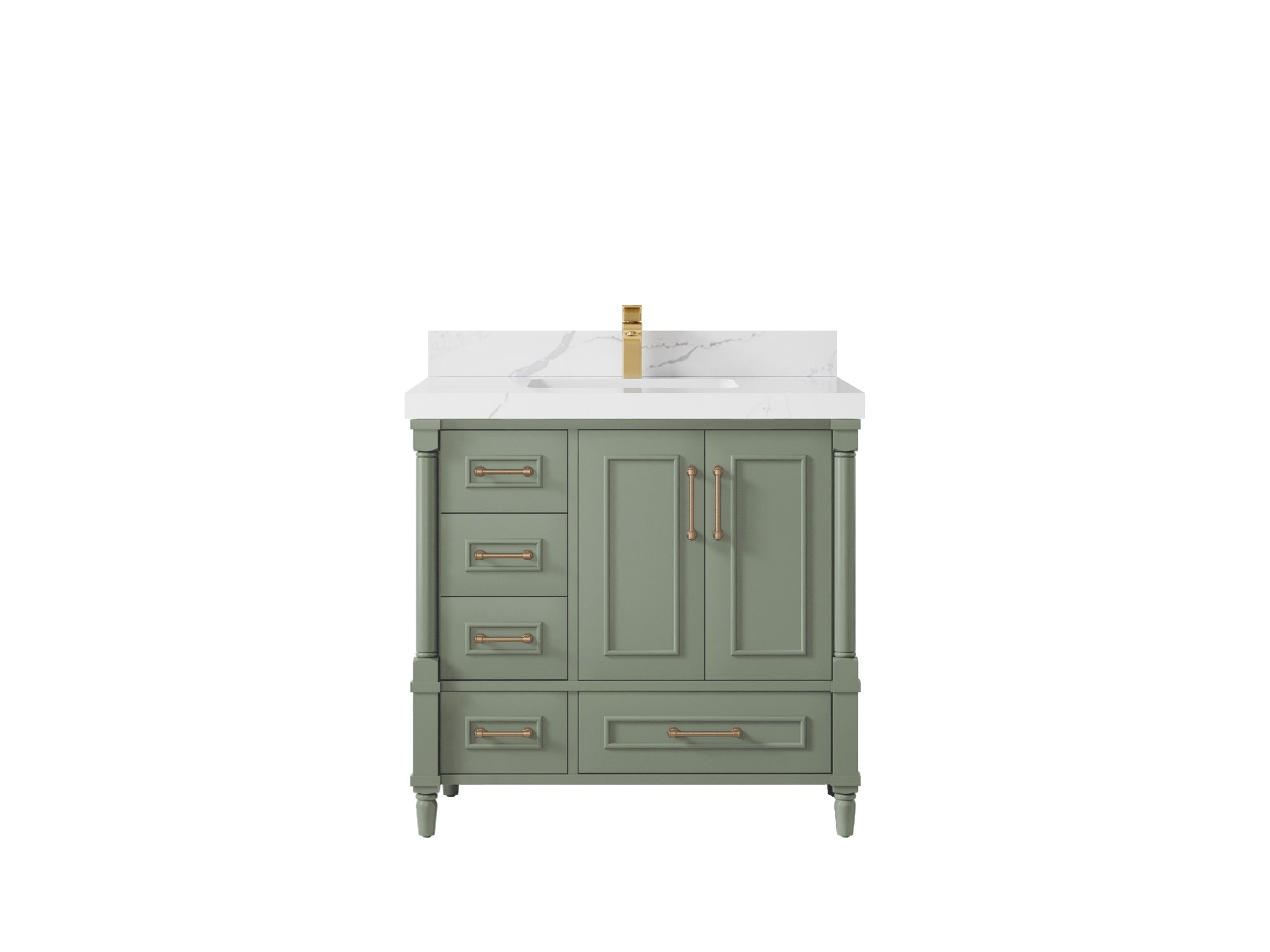 Aberdeen 36 in. W x 22 in. D Center Sink Bathroom Vanity - Willow Bath and Vanity