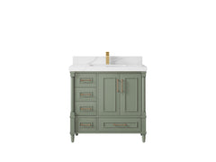 Aberdeen 36 in. W x 22 in. D Center Sink Bathroom Vanity - photo 16