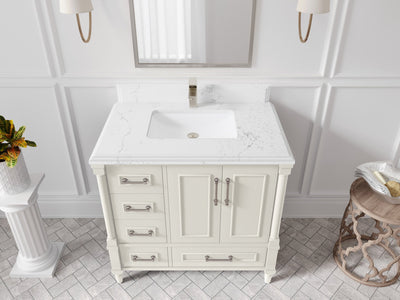 Aberdeen 36 in. W x 22 in. D Center Sink Bathroom Vanity - Willow Bath and Vanity