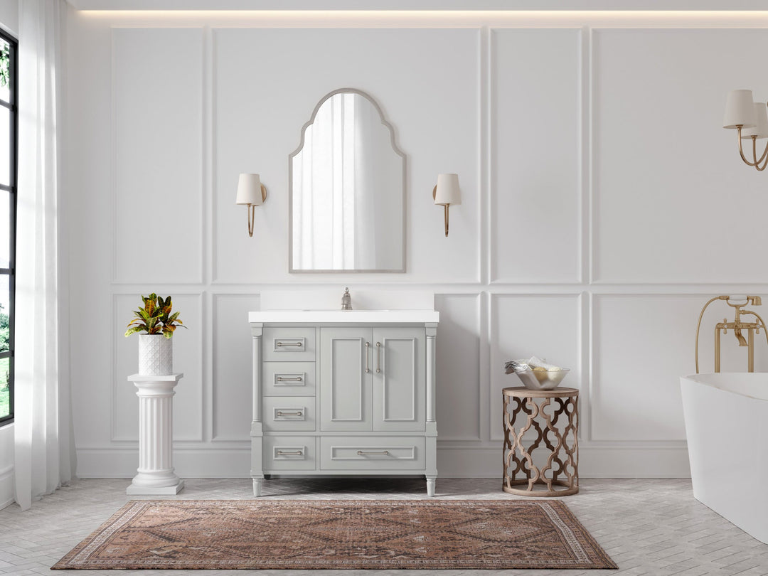 Aberdeen 36 in. W x 22 in. D Center Sink Bathroom Vanity - Willow Bath and Vanity