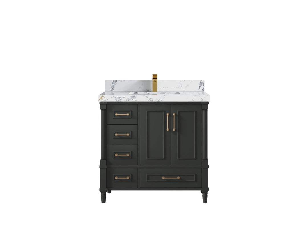 Aberdeen 36 in. W x 22 in. D Center Sink Bathroom Vanity - Willow Bath and Vanity