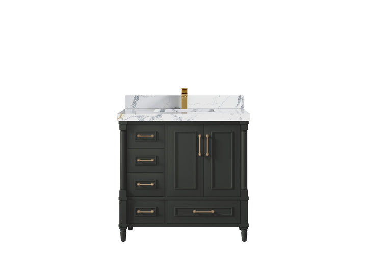 Aberdeen 36 in. W x 22 in. D Center Sink Bathroom Vanity - photo 20