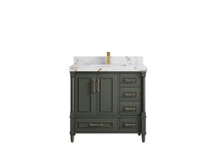 Aberdeen 36 in. W x 22 in. D Center Sink Bathroom Vanity - photo 34