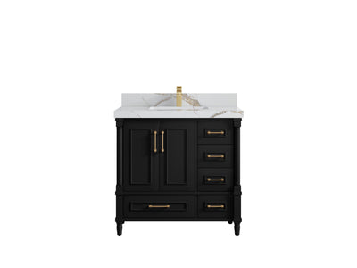 Aberdeen 36 in. W x 22 in. D Center Sink Bathroom Vanity - Willow Bath and Vanity
