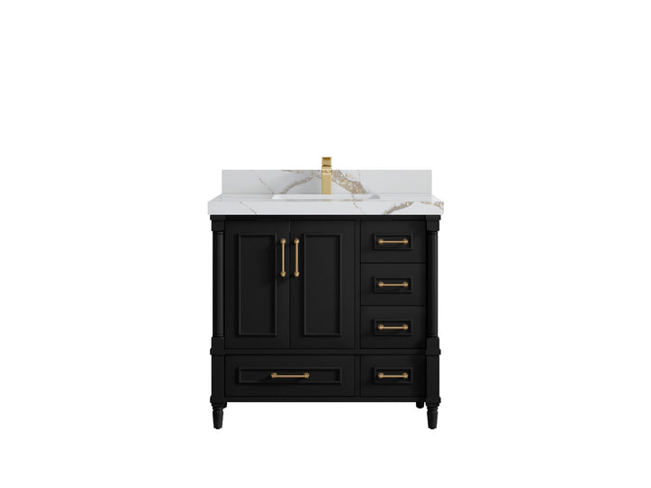 Aberdeen 36 in. W x 22 in. D Center Sink Bathroom Vanity - photo 10