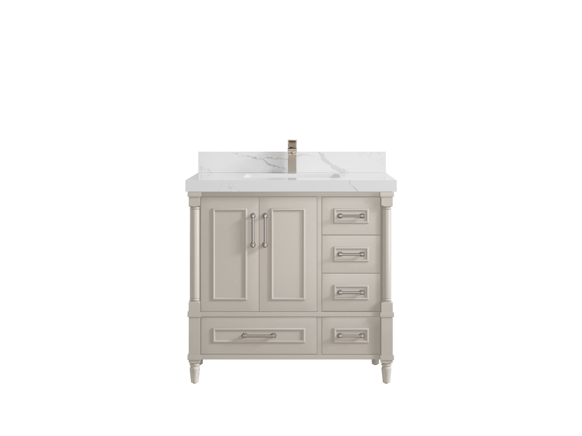 Aberdeen 36 in. W x 22 in. D Center Sink Bathroom Vanity - Willow Bath and Vanity