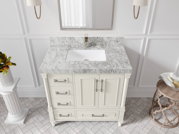 Aberdeen 36 in. W x 22 in. D Center Sink Bathroom Vanity - photo 7