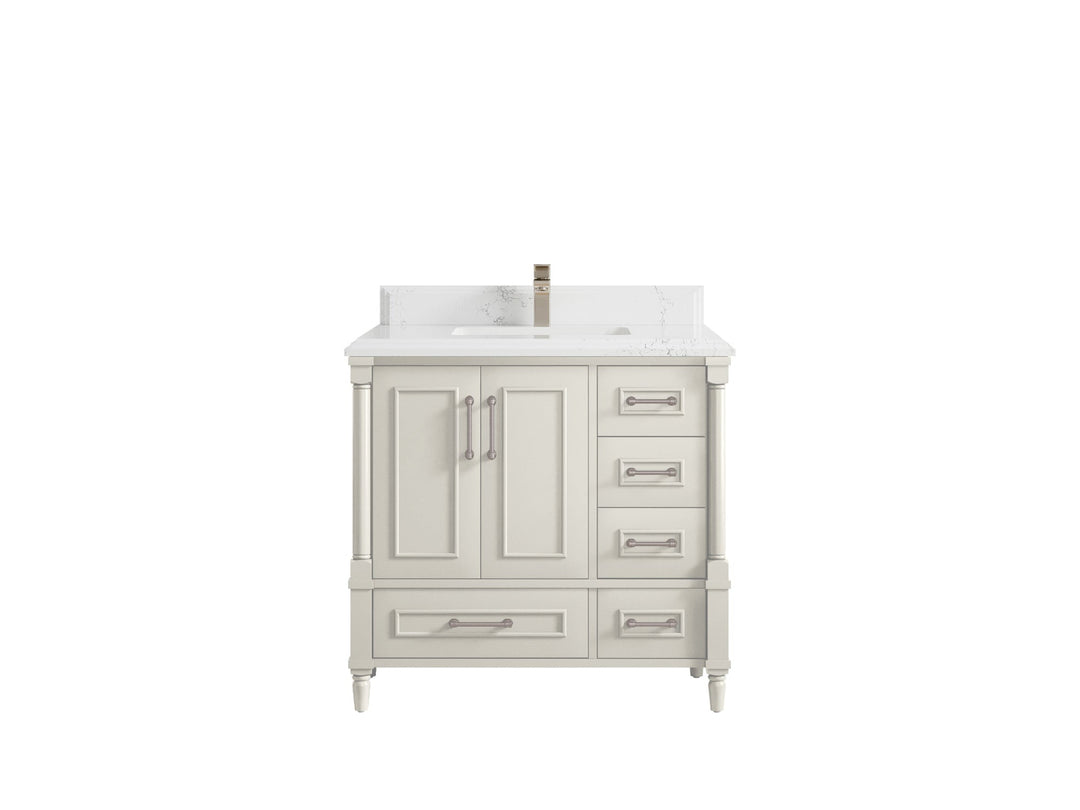 Aberdeen 36 in. W x 22 in. D Center Sink Bathroom Vanity - Willow Bath and Vanity
