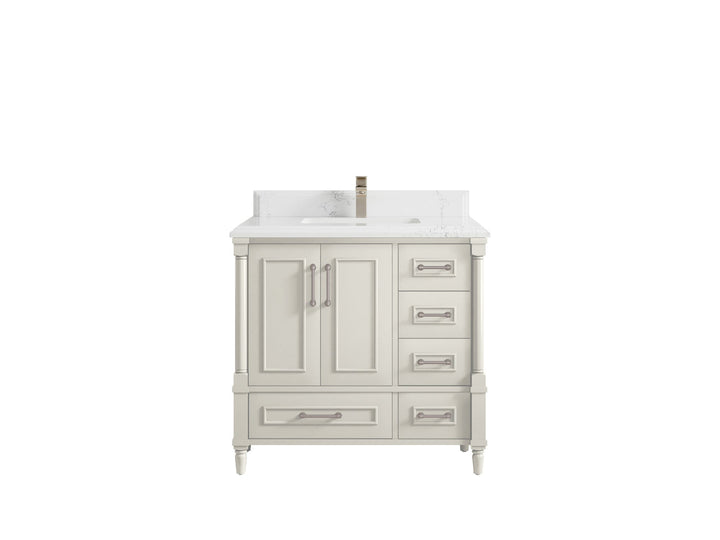 Aberdeen 36 in. W x 22 in. D Center Sink Bathroom Vanity - photo 26