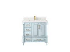 Aberdeen 36 in. W x 22 in. D Center Sink Bathroom vanity - photo 32