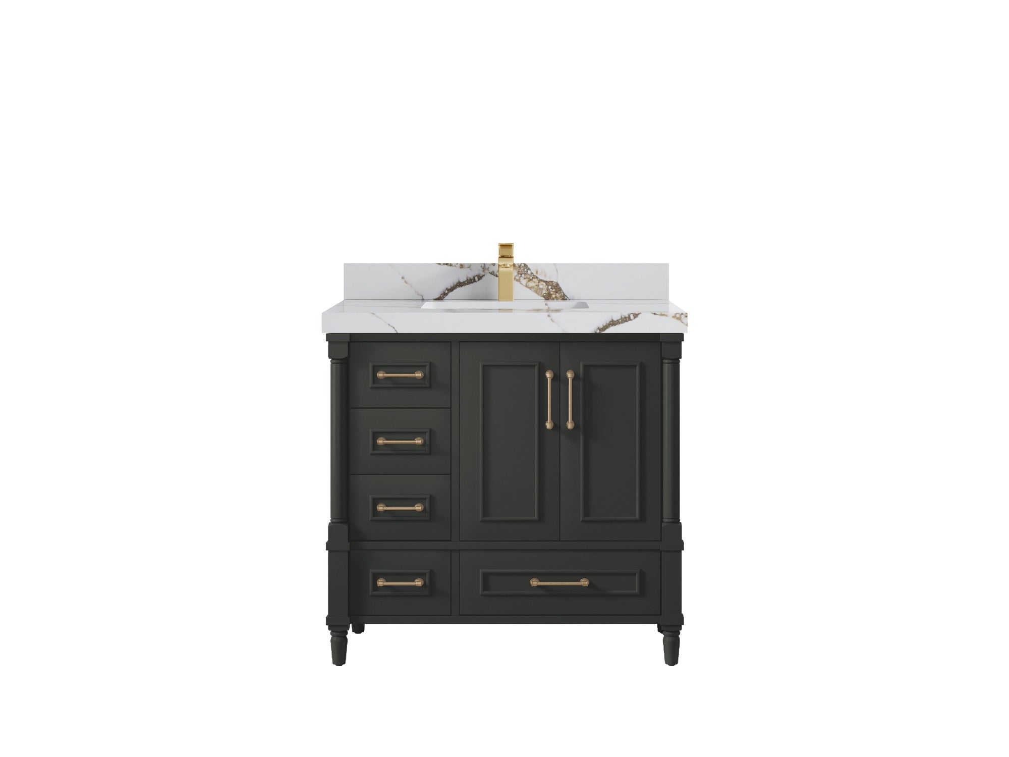 Aberdeen 36 in. W x 22 in. D Center Sink Bathroom Vanity - Willow Bath and Vanity