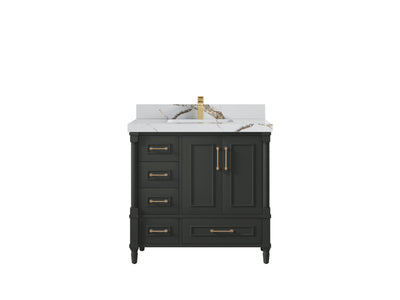 Aberdeen 36 in. W x 22 in. D Center Sink Bathroom Vanity - Willow Bath and Vanity