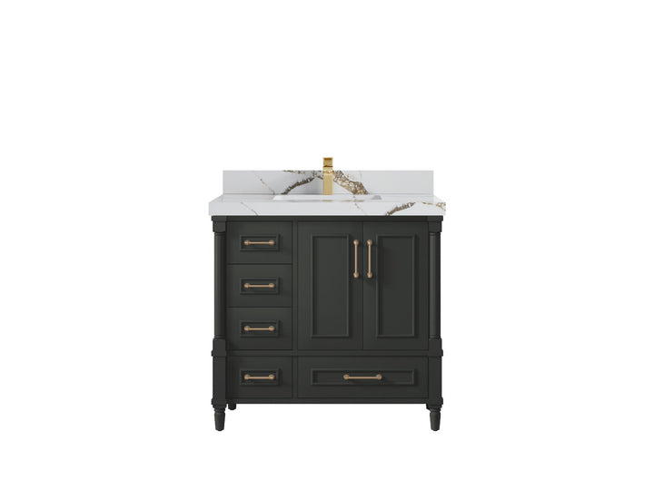 Aberdeen 36 in. W x 22 in. D Center Sink Bathroom Vanity - photo 14
