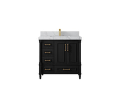 Aberdeen 36 in. W x 22 in. D Center Sink Bathroom Vanity - photo 42