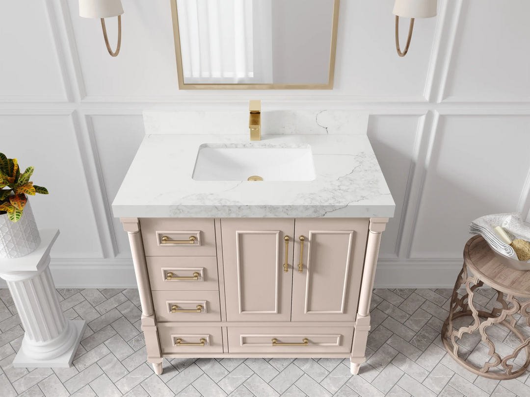 Aberdeen 36 in. W x 22 in. D Center Sink Bathroom Vanity - Willow Bath and Vanity