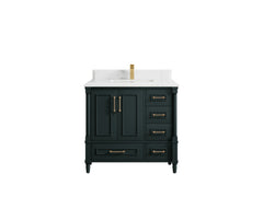 Aberdeen 36 in. W x 22 in. D Center Sink Bathroom Vanity - photo 22