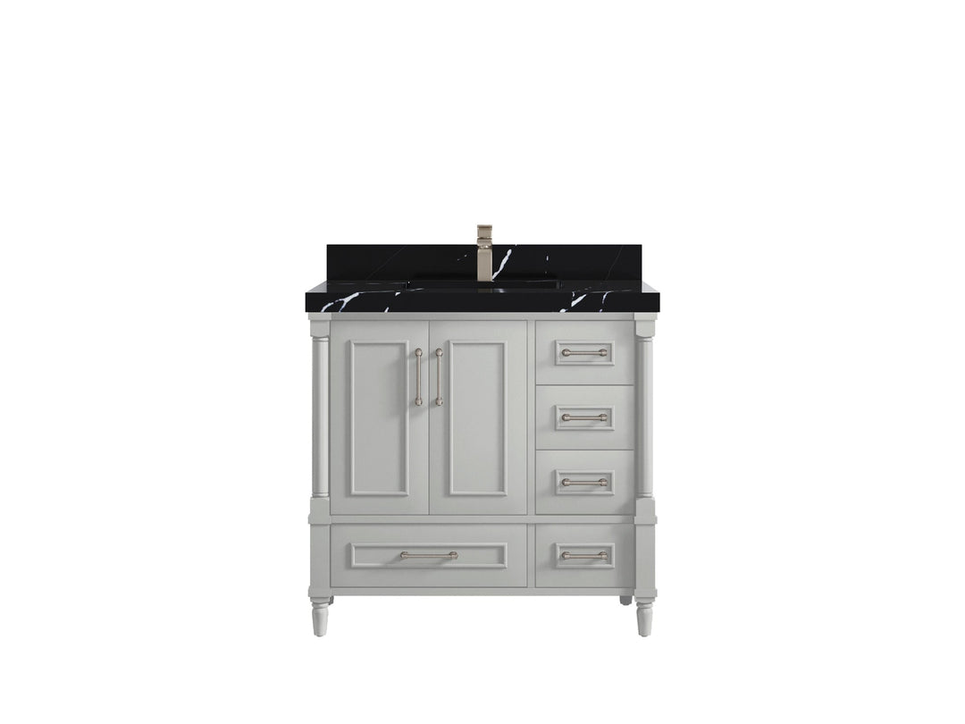 Aberdeen 36 in. W x 22 in. D Center Sink Bathroom Vanity - Willow Bath and Vanity