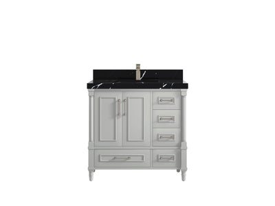 Aberdeen 36 in. W x 22 in. D Center Sink Bathroom Vanity - Willow Bath and Vanity