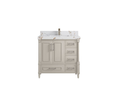 Aberdeen 36 in. W x 22 in. D Center Sink Bathroom Vanity - Willow Bath and Vanity