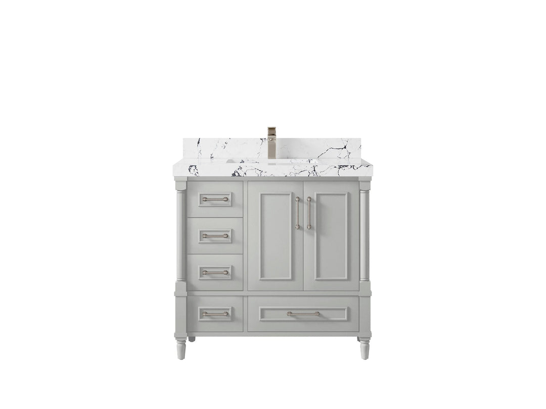 Aberdeen 36 in. W x 22 in. D Center Sink Bathroom Vanity - Willow Bath and Vanity