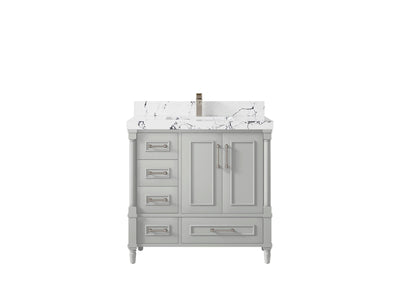 Aberdeen 36 in. W x 22 in. D Center Sink Bathroom Vanity - Willow Bath and Vanity