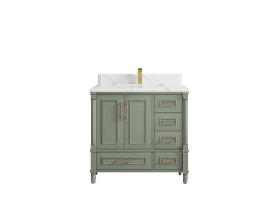 Aberdeen 36 in. W x 22 in. D Center Sink Bathroom Vanity - Willow Bath and Vanity