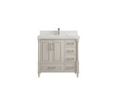 Aberdeen 36 in. W x 22 in. D Center Sink Bathroom Vanity - photo 16