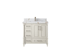 Aberdeen 36 in. W x 22 in. D Center Sink Bathroom Vanity - photo 34