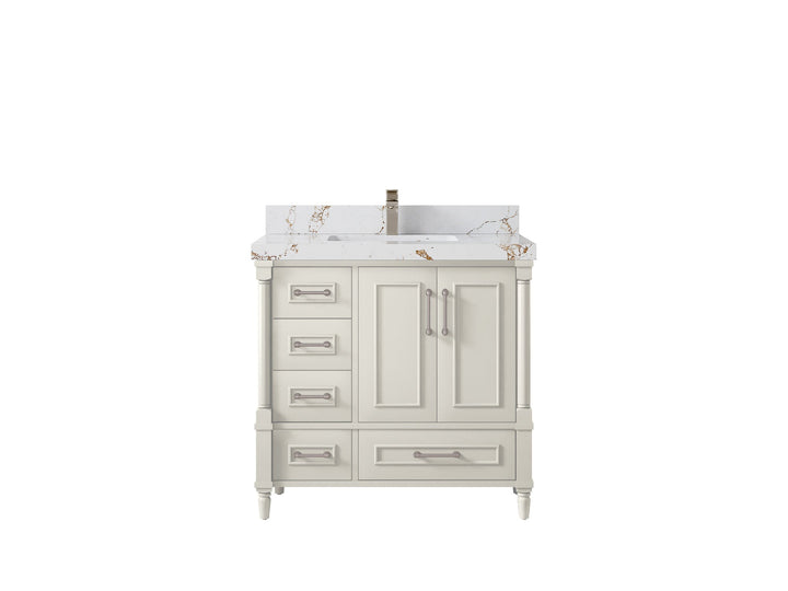 Aberdeen 36 in. W x 22 in. D Center Sink Bathroom Vanity - photo 34