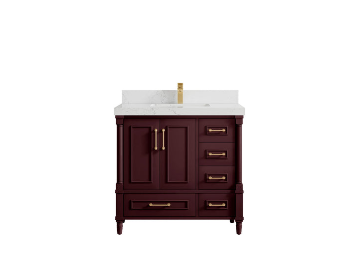 Aberdeen 36 in. W x 22 in. D Center Sink Bathroom Vanity - photo 30