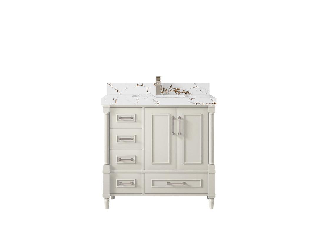 Aberdeen 36 in. W x 22 in. D Center Sink Bathroom Vanity - Willow Bath and Vanity