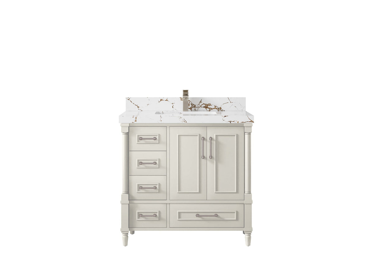 Aberdeen 36 in. W x 22 in. D Center Sink Bathroom Vanity - Willow Bath and Vanity