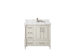 Aberdeen 36 in. W x 22 in. D Center Sink Bathroom Vanity - photo 36