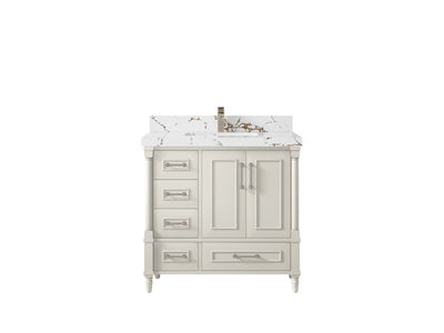 Aberdeen 36 in. W x 22 in. D Center Sink Bathroom Vanity - Willow Bath and Vanity