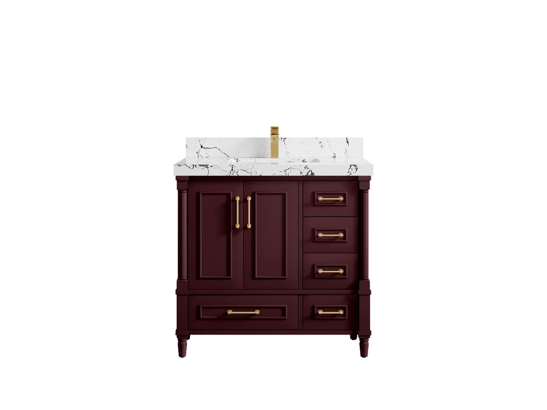 Aberdeen 36 in. W x 22 in. D Center Sink Bathroom Vanity - Willow Bath and Vanity