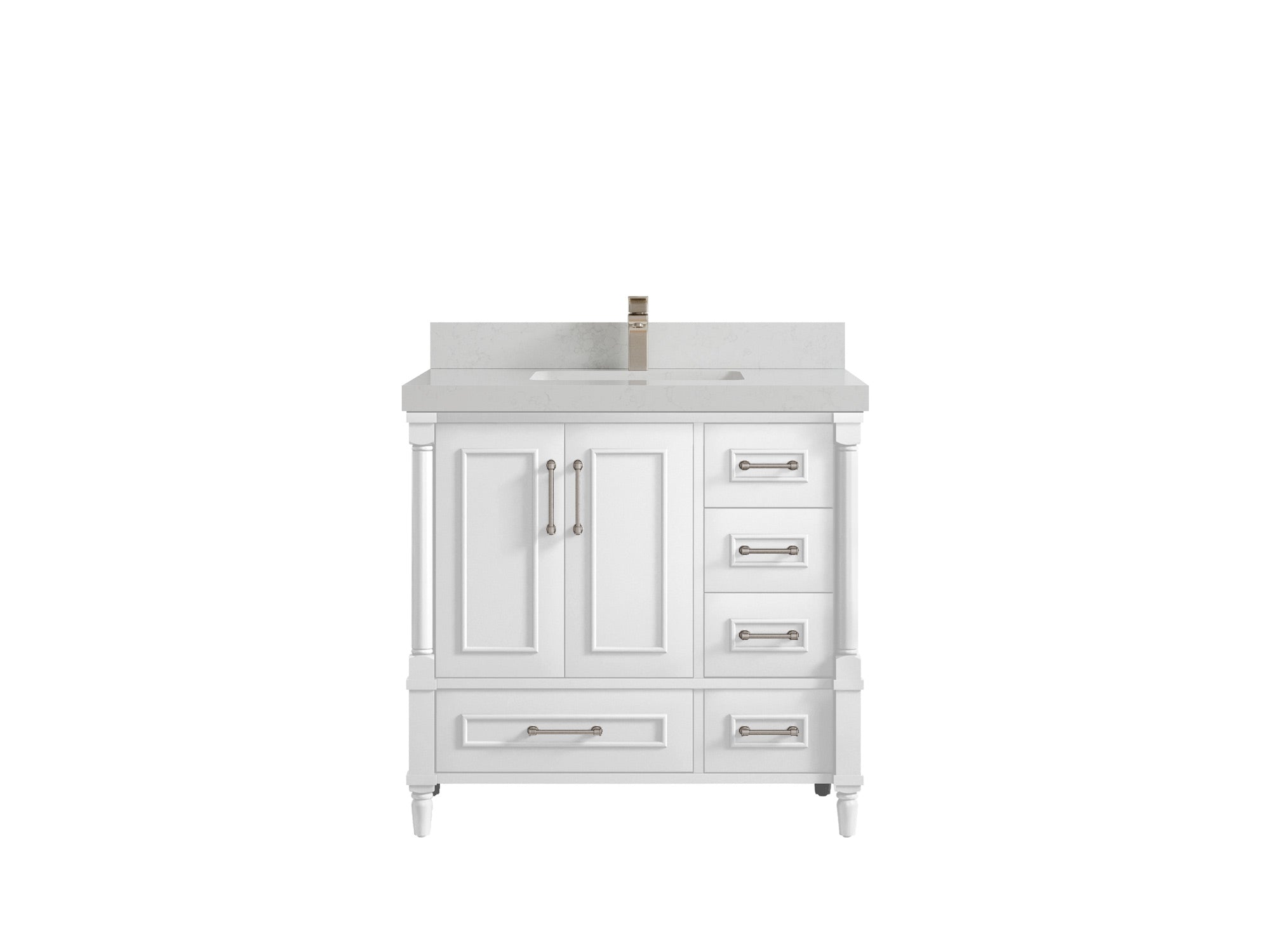 Aberdeen 36 in. W x 22 in. D Center Sink Bathroom Vanity - Willow Bath and Vanity