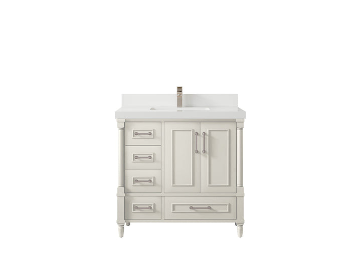 Aberdeen 36 in. W x 22 in. D Center Sink Bathroom Vanity - photo 44