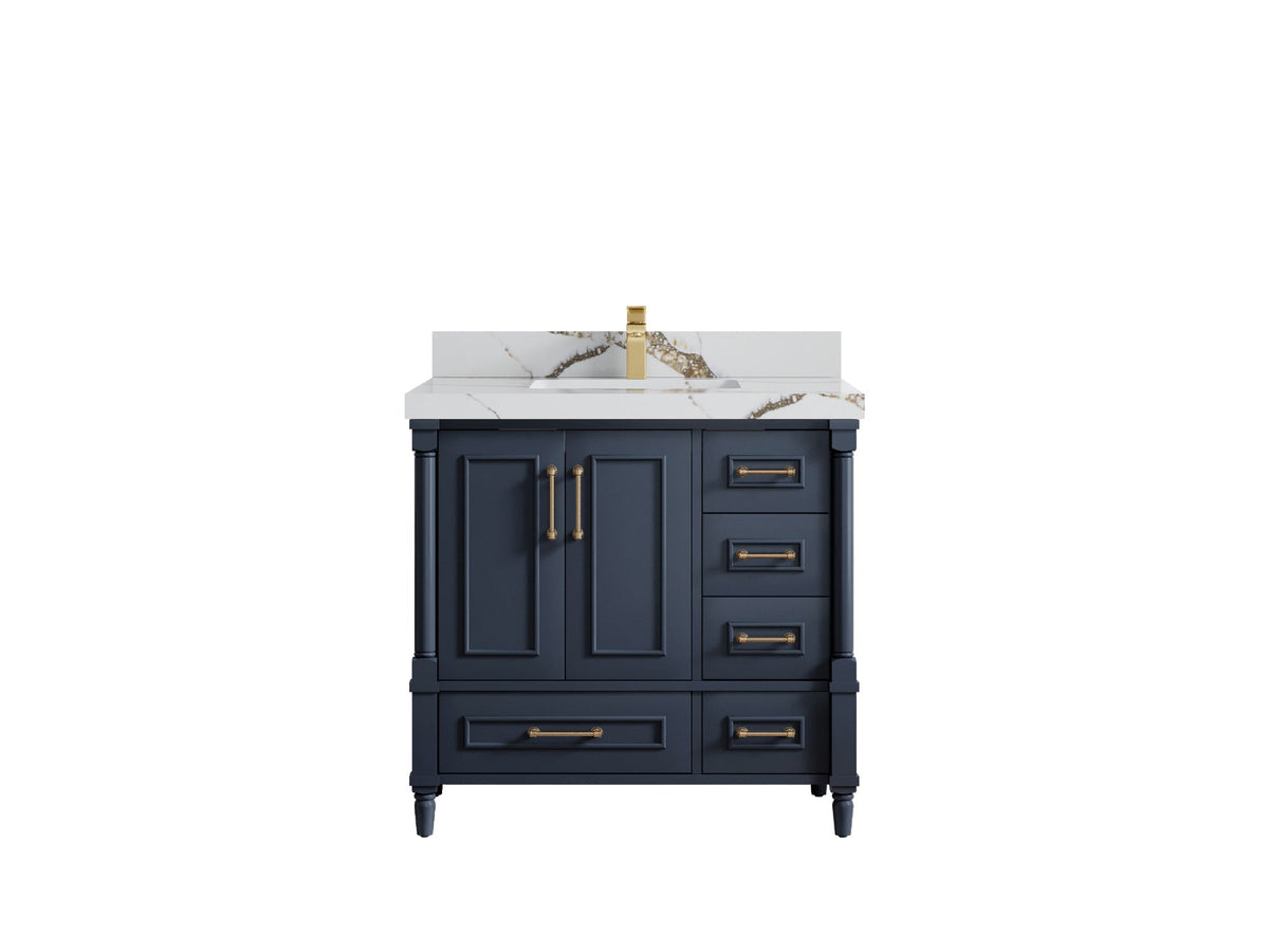 Aberdeen 36 in. W x 22 in. D Center Sink Bathroom Vanity - Willow Bath and Vanity