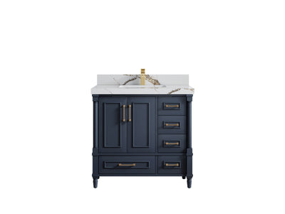 Aberdeen 36 in. W x 22 in. D Center Sink Bathroom Vanity - Willow Bath and Vanity