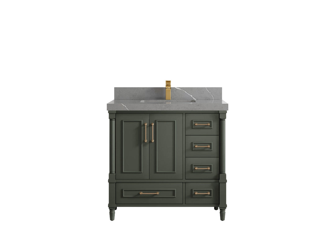 Aberdeen 36 in. W x 22 in. D Center Sink Bathroom Vanity - Willow Bath and Vanity