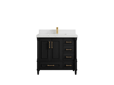 Aberdeen 36 in. W x 22 in. D Center Sink Bathroom Vanity - Willow Bath and Vanity