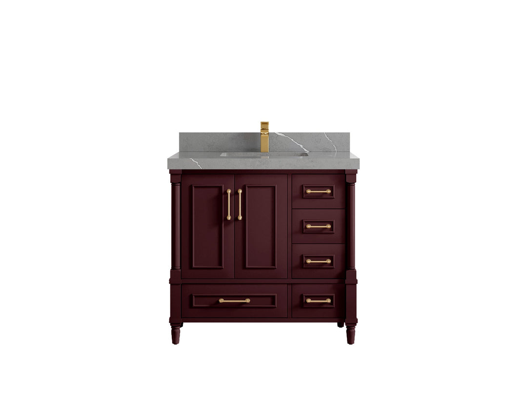 Aberdeen 36 in. W x 22 in. D Center Sink Bathroom Vanity - Willow Bath and Vanity