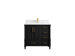 Aberdeen 36 in. W x 22 in. D Center Sink Bathroom Vanity - photo 28