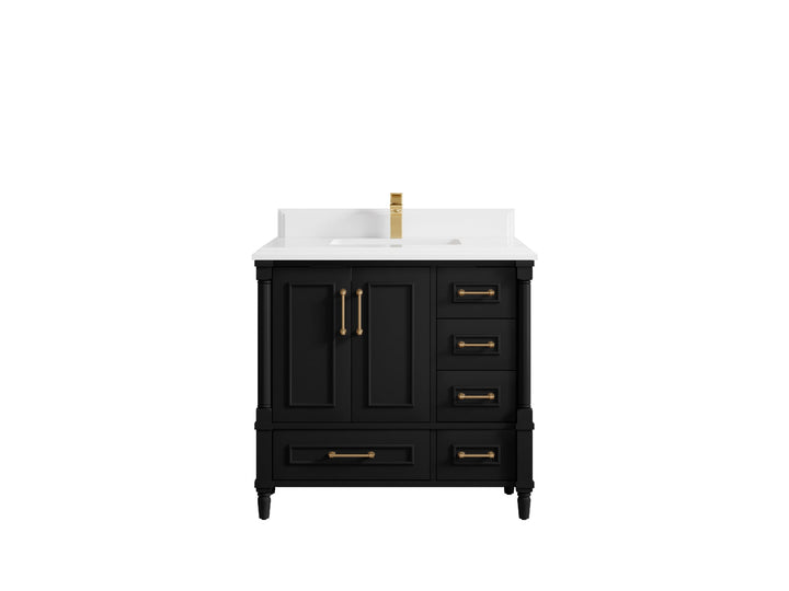Aberdeen 36 in. W x 22 in. D Center Sink Bathroom Vanity - photo 28