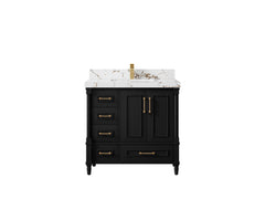Aberdeen 36 in. W x 22 in. D Center Sink Bathroom Vanity - photo 38