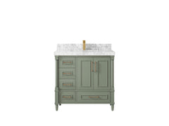 Aberdeen 36 in. W x 22 in. D Center Sink Bathroom Vanity - photo 8