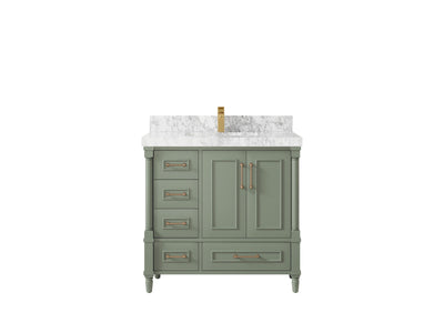 Aberdeen 36 in. W x 22 in. D Center Sink Bathroom Vanity - Willow Bath and Vanity