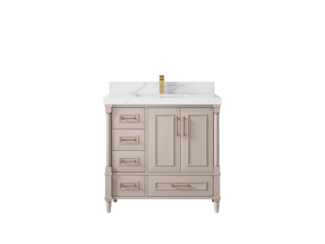 Aberdeen 36 in. W x 22 in. D Center Sink Bathroom Vanity - Willow Bath and Vanity