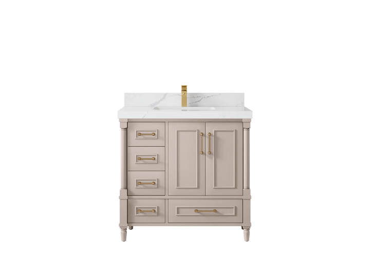 Aberdeen 36 in. W x 22 in. D Center Sink Bathroom Vanity - photo 17