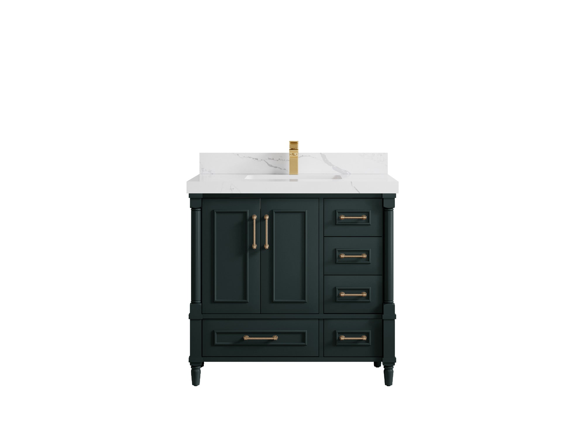 Aberdeen 36 in. W x 22 in. D Center Sink Bathroom Vanity - Willow Bath and Vanity